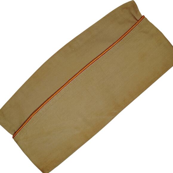 Mid-Century U.S. Overseas Garrison Cap – Red/Gold Piping, 7-1/4, Tag Illegible - Picture 1 of 7